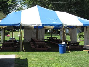 The food tent